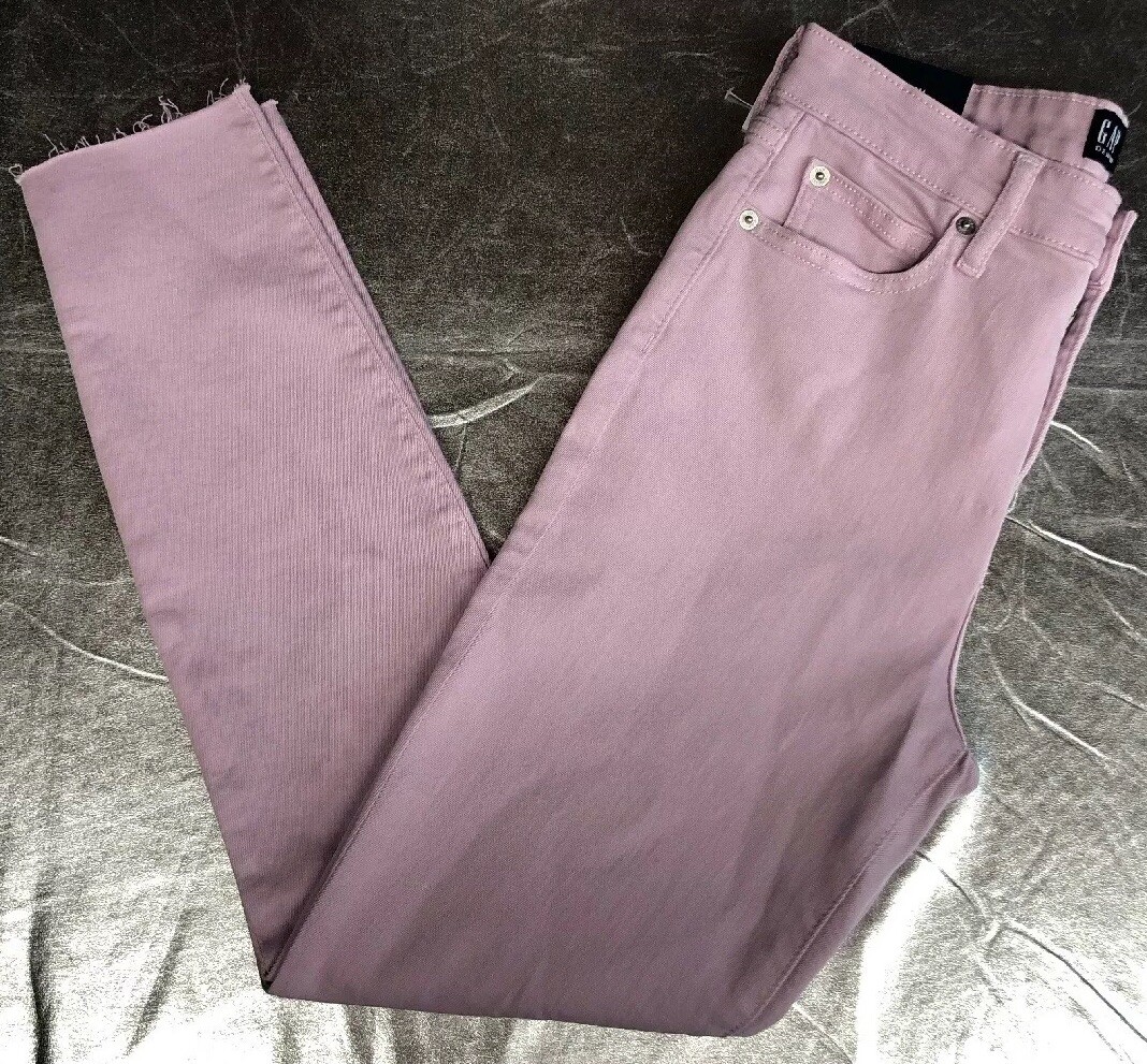 Jean Legging Femme Gap Taille 28 - Couleur Lilas Violet - Haute Taille, Coupe Skimmer