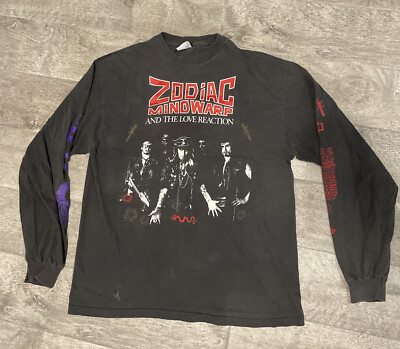 Zodiac Mindwarp & the LoveReaction Tシャツ Vintage 1988 Zodiac Mindwarp and the Love Reaction Shirt - Etsy