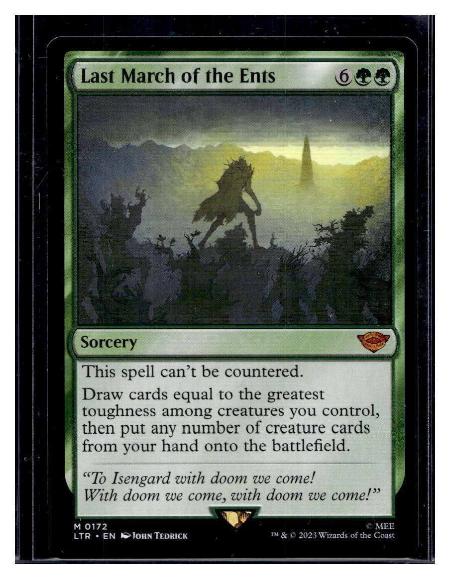 MTG Magic Lord of the Rings #172 Last March of the Ents Mythic 
