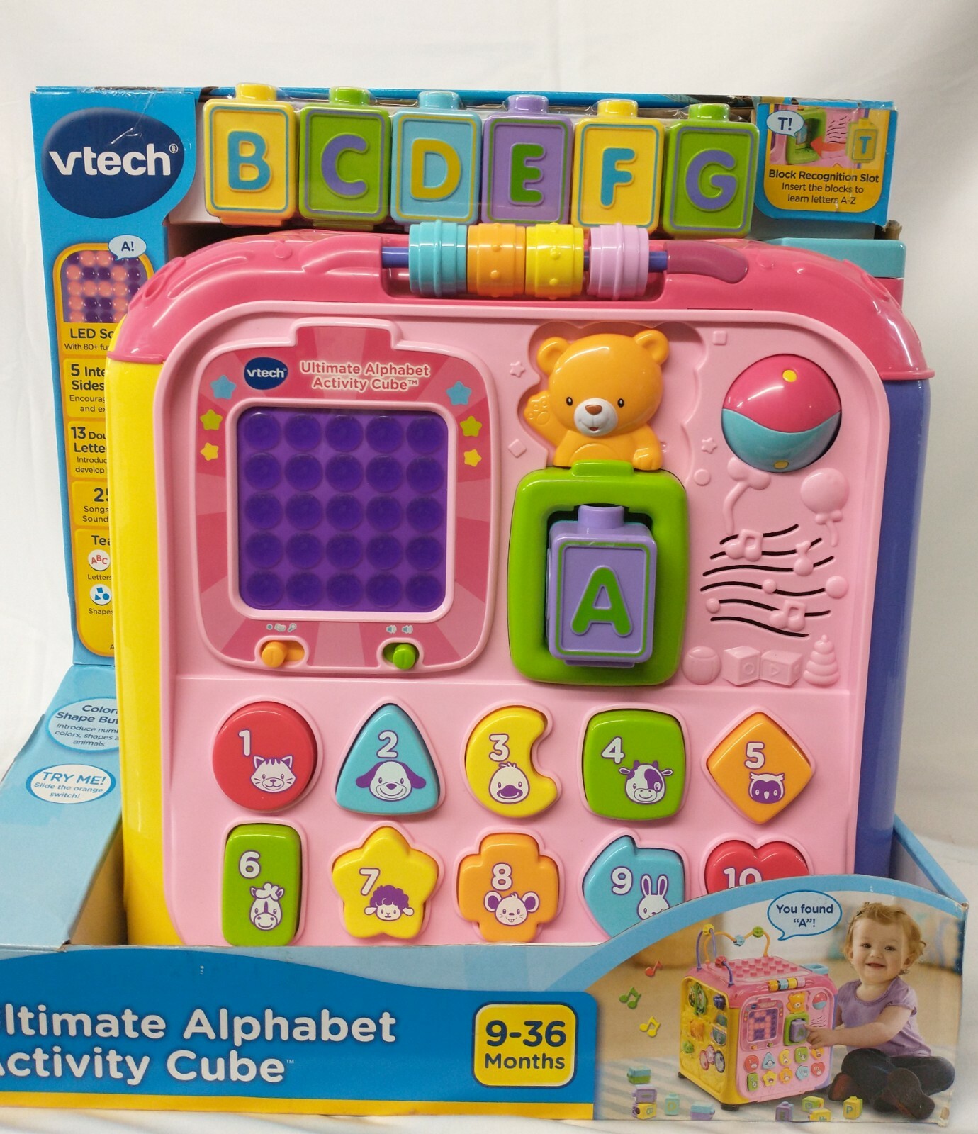 vtech ultimate activity cube pink