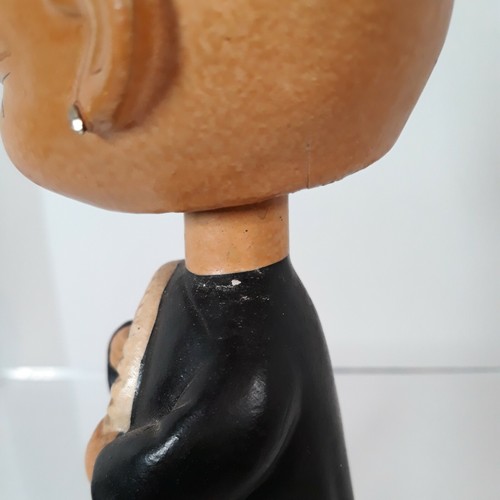 Geisha Nodder Wackelkopf mit Strass Augen Ohren Kokeshi Vintage 6" Japan - Bild 6 von 13