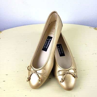 Women's Vintage Valley Lane Golden Yellow Slip On Flat Shoes Size 7M