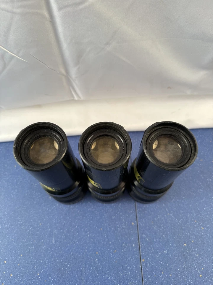 Lote de 3 lentes de proyección zoom Navitar doradas 70-125 mm negras - SIN PROBAR Foto 3 de 4