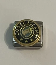 Goose Island Beer Company Logo -Ale Beverage 9mm Link For Italian Charm Bracelet