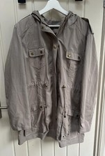 Orsay Beige Ladies Parka Style Jacket , Size 42 Or 14/16 Wore Once