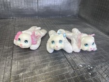 LOT Of 3 Puppy Surprise Pink White Plush Puppies Lot EUC