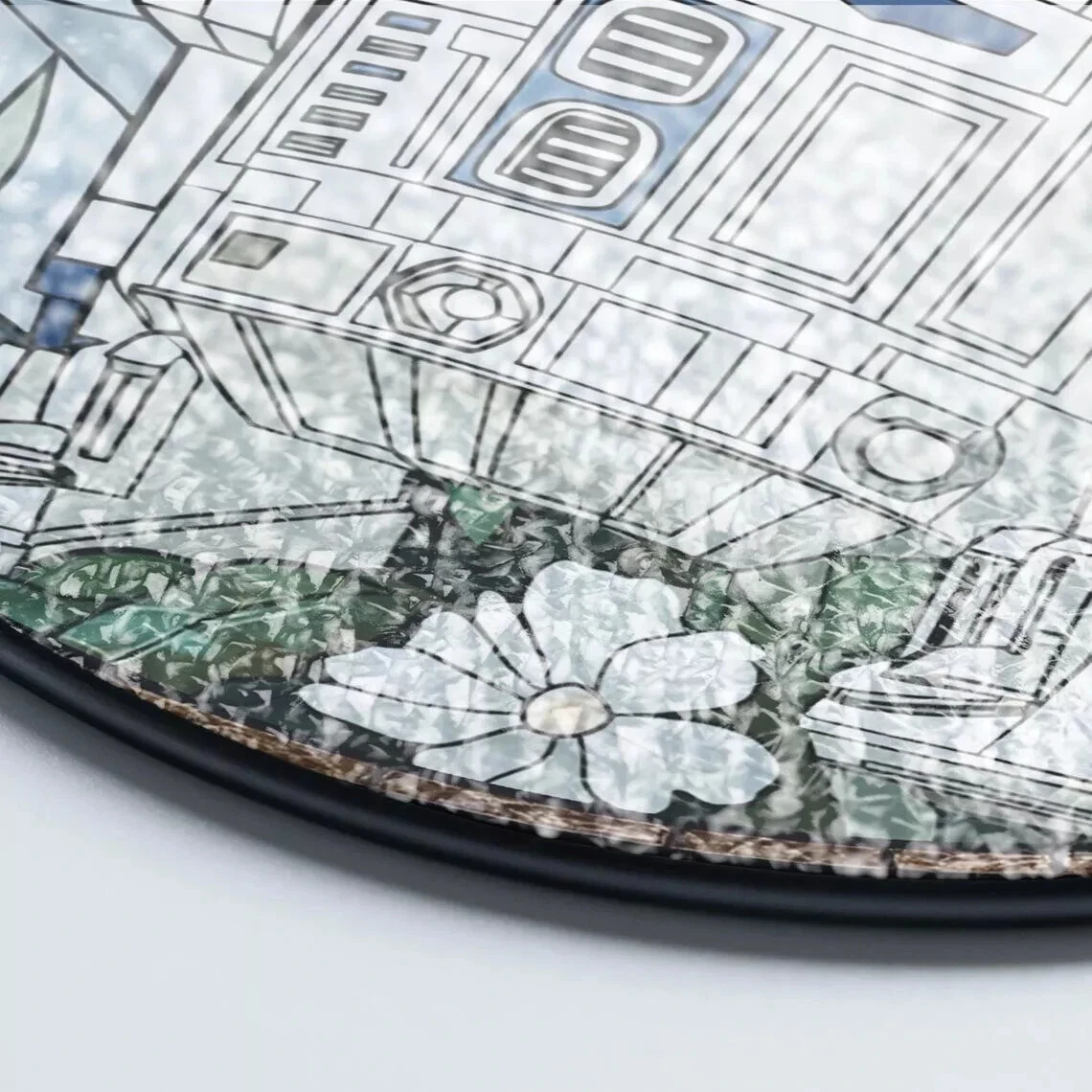 R2-D2 The Force Star Wars Stained Glass Suncatcher Window Hanging Decor