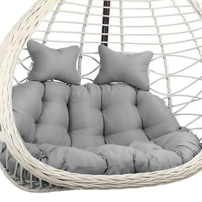 2-Seater Egg Chair Cushion Hanging Basket Seat Cushion Outdoor Basket Chair  Pads