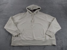 American Eagle Pullover Hoodie Mens Large Heavy Beige Cotton Blend Casual EUC