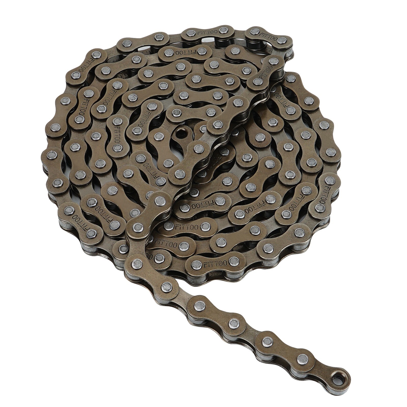 Fittoo Single Speed Bike Chain 1/2X1/8 Inch 114 Links Bicycle Cycle