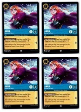 137 Anna, Braving the Storm Common PLAYSET x4 Disney Lorcana Ursula's Return 4x