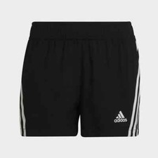 ADIDAS GIRLS SHORTS TRAINING WOVEN SHORT PANTS 3 STRIPES BOTTOMS GYM AGE 7-15