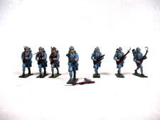 Die cast Lot of 7 Authenticast Military Figures - Vintage & Antique Toys