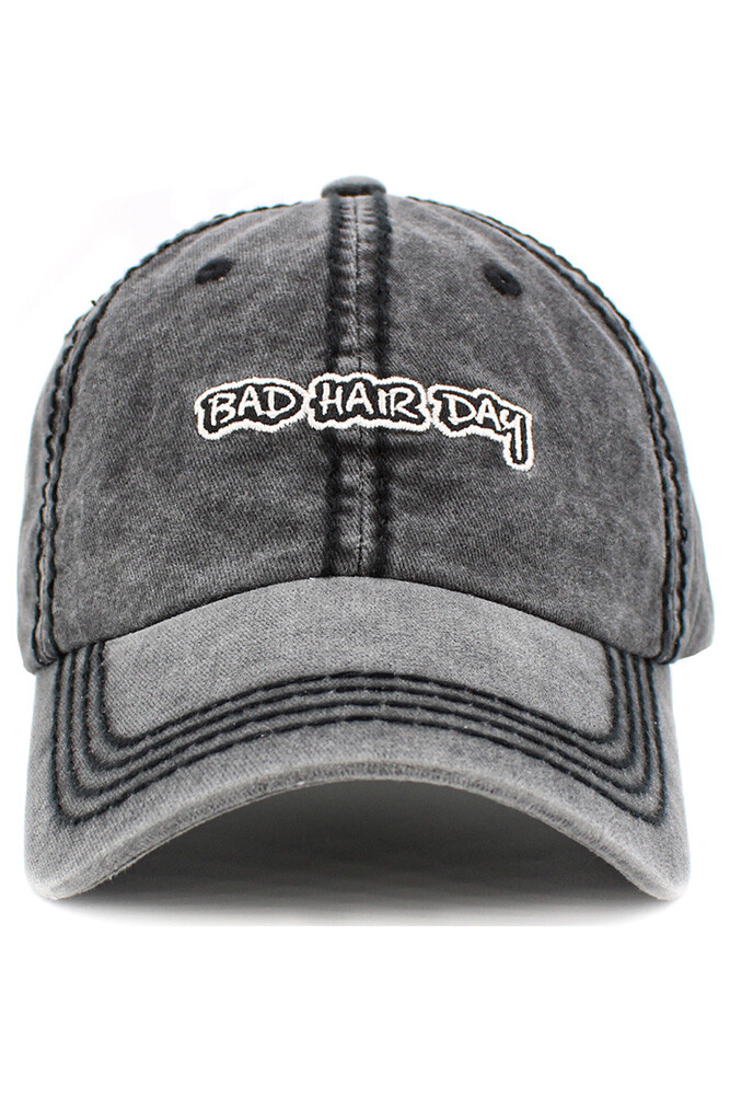 KBETHOS Women Bad Hair Day Vintage Embroidered Adjustable Ba