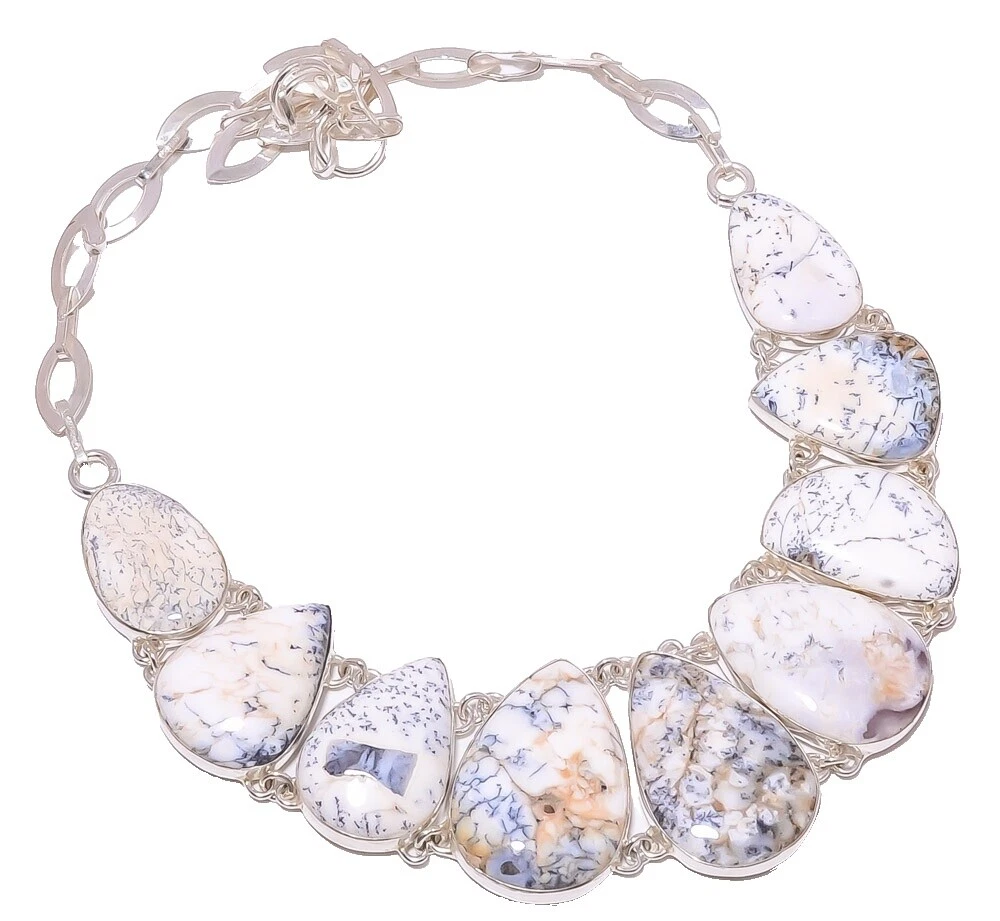 Gargantilla y colgantes de belleza ópalo de moda