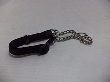 Hamilton Chain/Black Pattern Martingale Dog Collar humane effective device Large