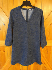 Gap  Long Sleeve Dress Size Small Blue Print Long Sleeve Dress (2342)