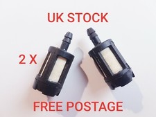 2 X Fuel Filter For Titan, Tanaka, Einhell, Challenge, Hyundai, Webb garden tool