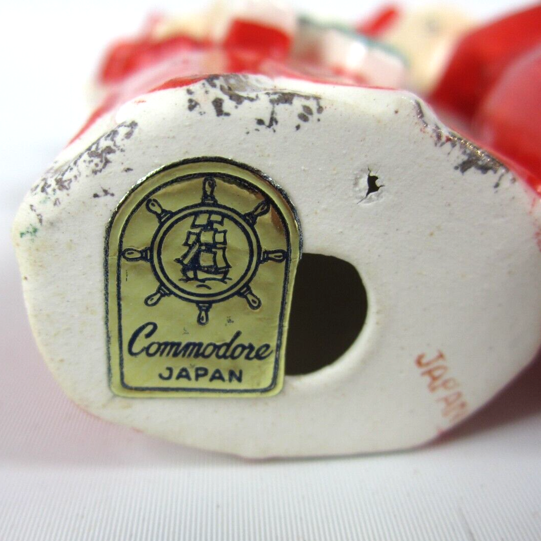 Vintage Commodore Poinsettia NOEL Angels Candle Holder Set Box Candles