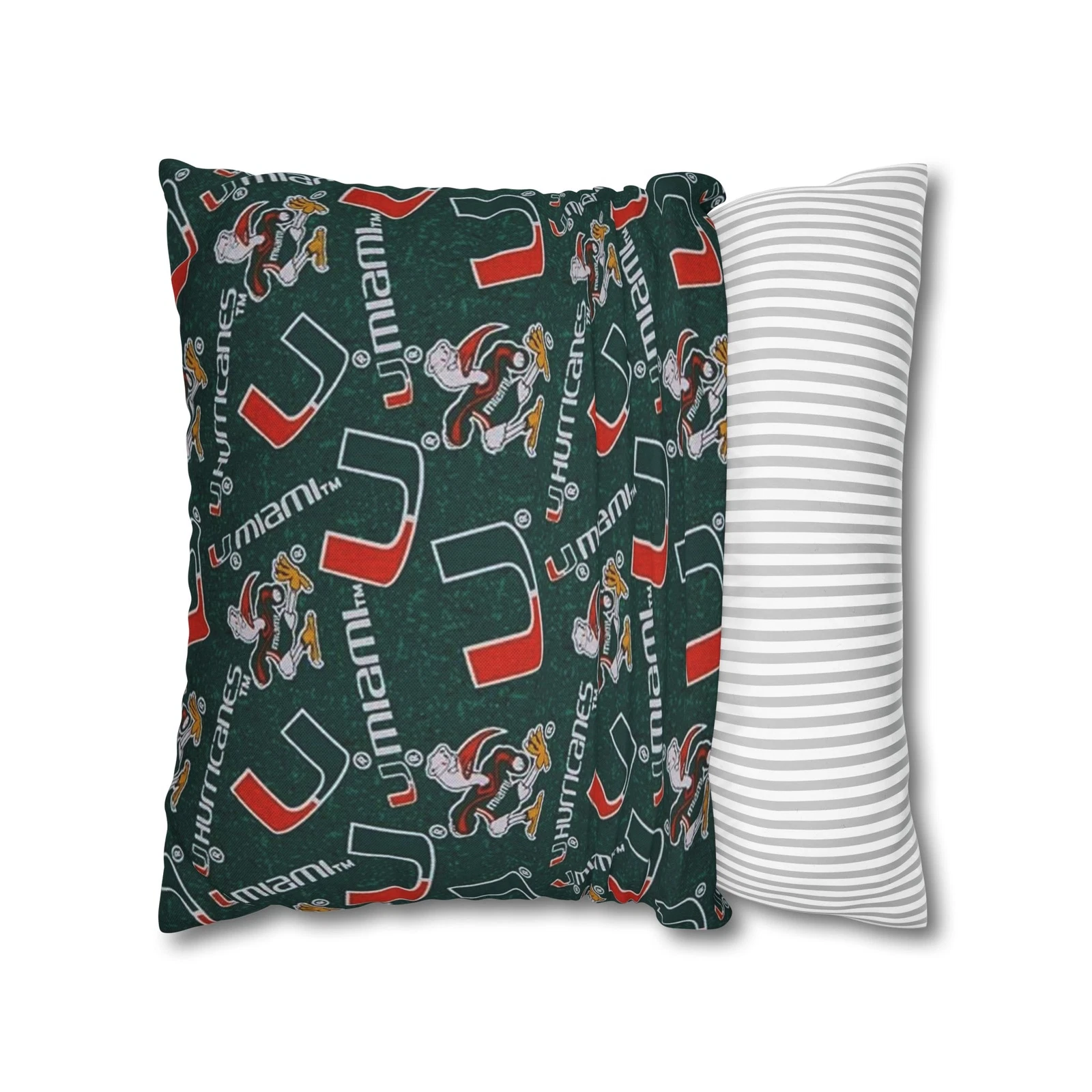 University of Miami Spun Square Pillowcase