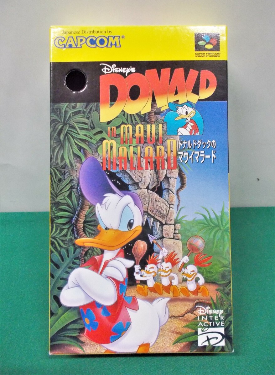 Donald In Maui Mallard中古・MD欧州PAL版 SNES -- DONALD in MAUI MALLARD -- Boxed. Super famicom