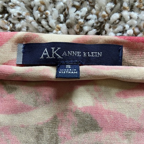 Anne Klein Printed Blouse Women’s Small Multicolor ¾ Sleeve Cowl Neck Geometric - Picture 3 of 7