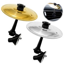2 Pack Car Cymbal Vent Clip-On Decor Mini Drum Crash Cymbals for Driving Fu...