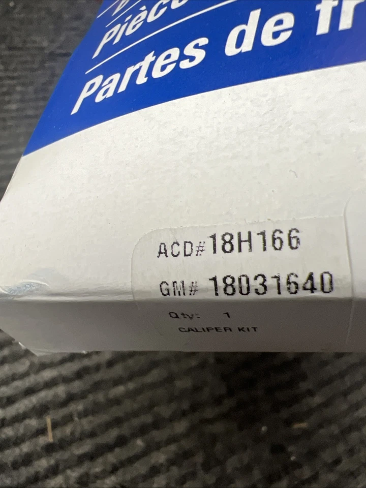 NUEVO Kit de sellado de pinza de freno de disco delantera ACDelco 18H166 Foto 4 de 4