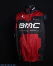 BMC Switzerland Hincapie cycling windstopper vest gilet jersey size XL