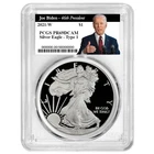 2021-W Proof $1 Type 1 American Silver Eagle PCGS PR69DCAM Biden 46th President