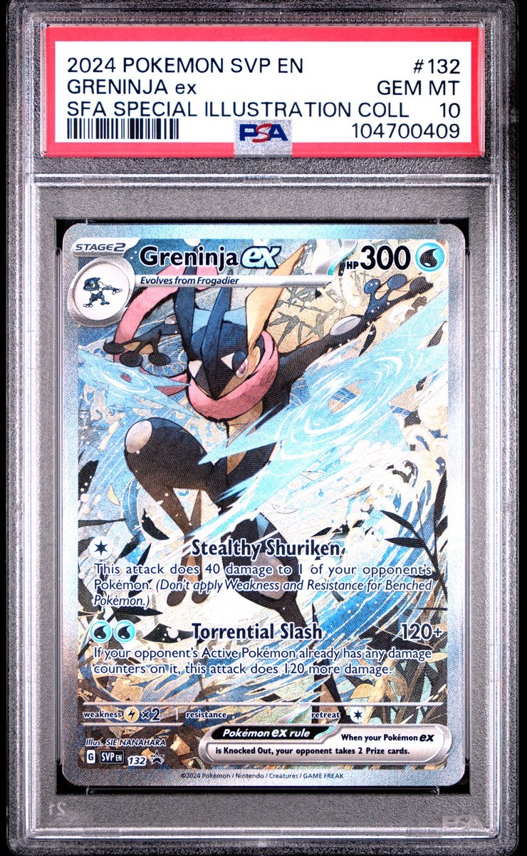 2024 POKEMON SVP EN-SV BLACK STAR PROMO #132 GRENINJA EX PSA 2024 POKEMON SVP EN-SV BLACK STAR PROMO #132 GRENINJA EX PSA