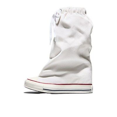 Converse Vaquera X Converse Womens Chuck Taylor All Star XHi Slouch Wedge White