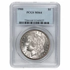 1900 Morgan Silver Dollar $1 PCGS MS 64