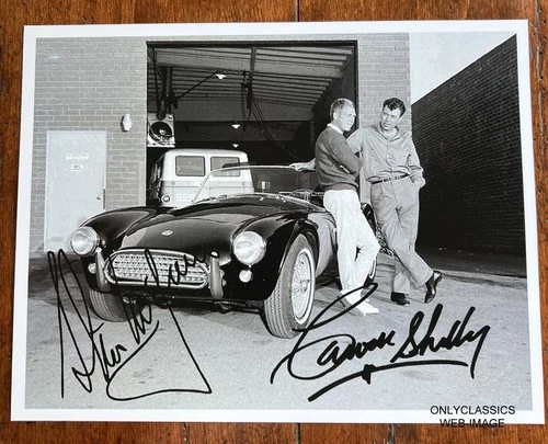 Cool Steve McQueen Cobra Sports Car Carroll Shelby Shop 8.5x11 Photo Automobilia