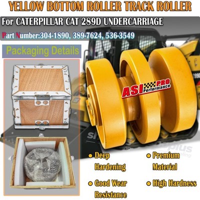 BOTTOM ROLLER TRACK ROLLER FIT CATERPILLAR CAT 289D  UNDERCARRIAGE YELLOW.