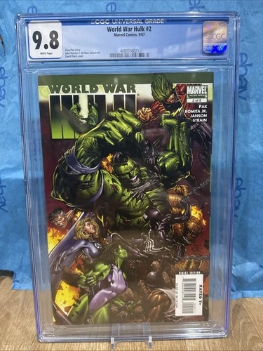 World War Hulk #2 CGC 9.8 White Pages 2007 Marvel Graded Comic