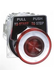 NEW SCHNEIDER 9001KR9RH13 PUSH/PULL RED OPERATOR BUTTON