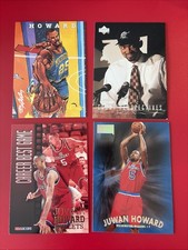 Juwan Howard - 4 Card Lot - Vintage Modern NBA Basketball Bullets Michigan (4h)