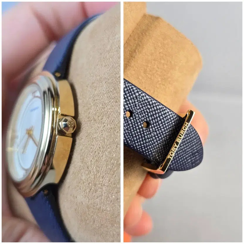 Tory Burch Bailey Gold Leather Women's Watch - Navy, 34mm thumbnail 8