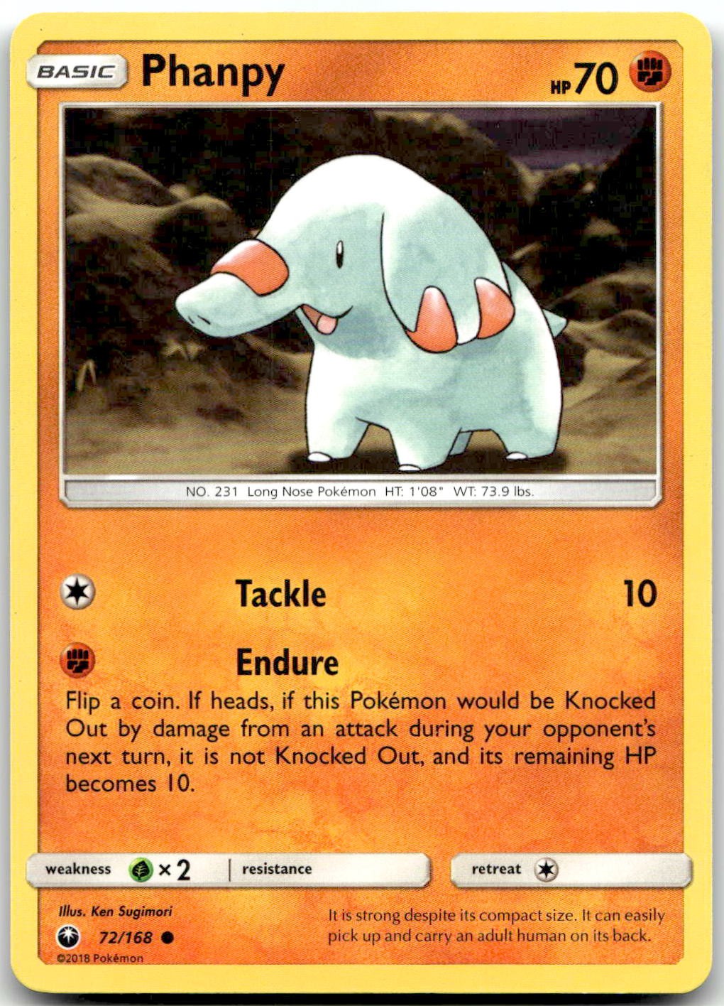 Pokemon Phanpy Celestial Storm CES #72/168 Common LP SET FILL!