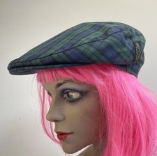 C&A  Men's Classic Newsboy Tartan Plaid Cap Cabbie Hat Blue Green Unisex Canada