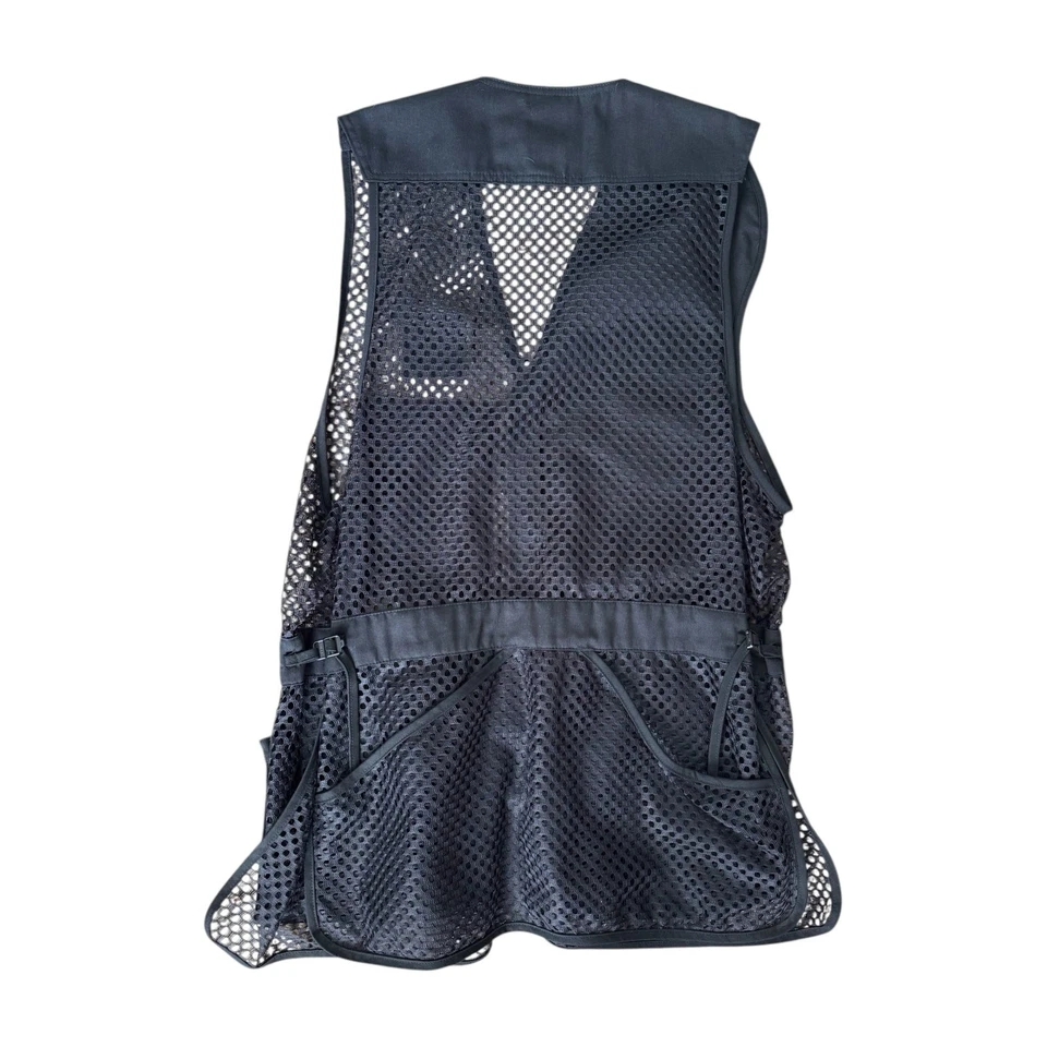 10X USA Made Men’s XL Mesh Hunting Outdoor Vest Black Utility Pockets Breathable - Image 2 of 3