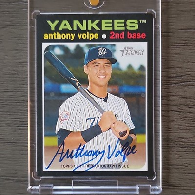 2020 Topps Heritage Minor League Anthony Volpe Autograph Yankees #ROA-AVO