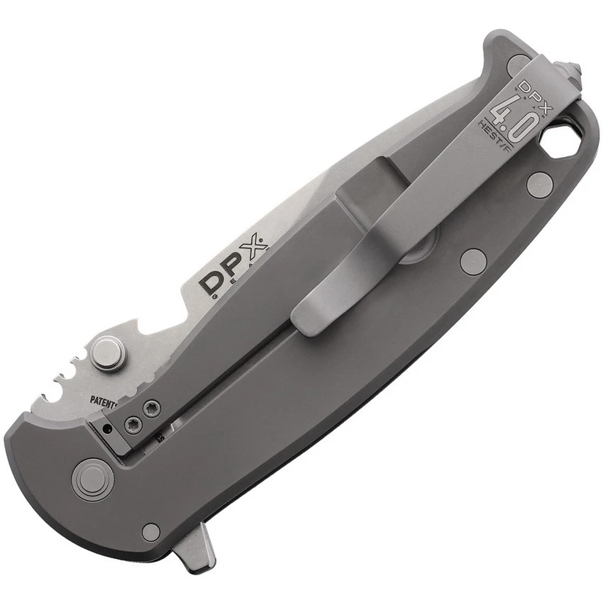 Navaja de Bolsillo DPx Gear HEST 4.0 Framelock Gris Titanio Plegable MagnaCut HSF403 Foto 2 de 2
