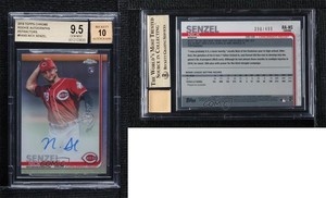 2019 Topps Chrome Rookie Refractor /499 Nick Senzel BGS 9.5 GEM MINT Auto RC