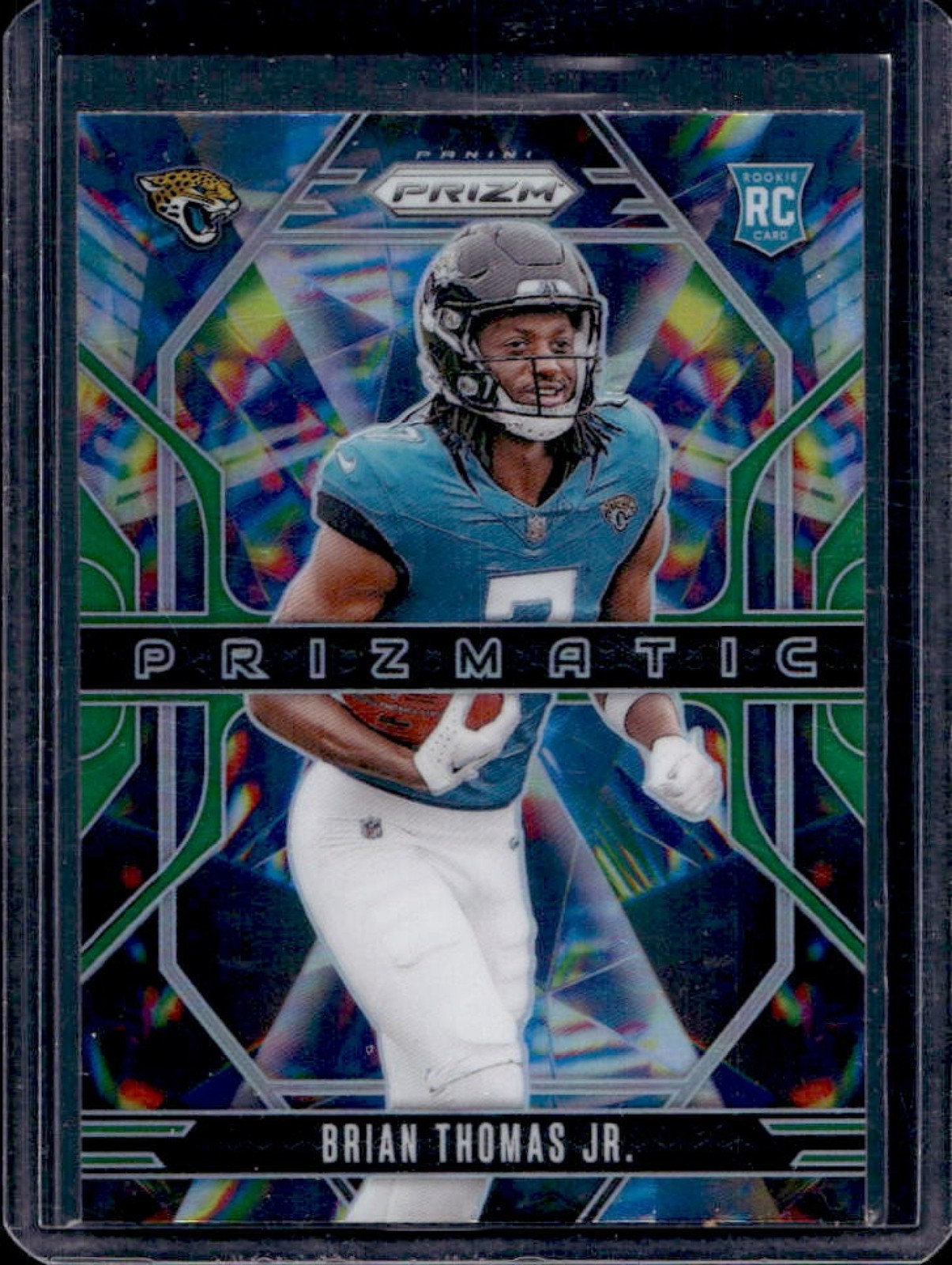 2024 Panini Prizm Brian Thomas Jr. Prizmatic RC Green Rookie #19 Jaguars