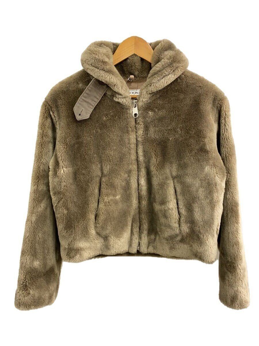 ALTRA MM6 Altro Giacca Pelliccia Koko e 36 Acrilico Beige 32AM109