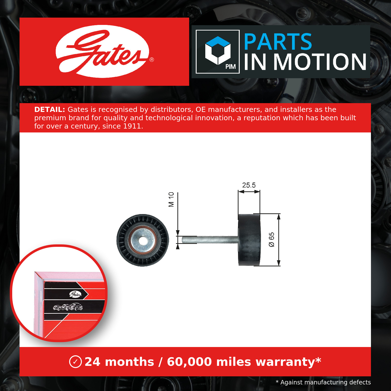 Aux Belt Idler Pulley fits FIAT LINEA 1.3D 2007 on 199A3.000 Guide Deflection