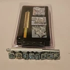 2 Sets - Animal Leather Working Stamp Tools 1/3" Hoofprints & 1" Bear Fish Deer