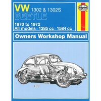 VW 1302 1302S Beetle KäFer 1970-1972 1285Cc 1584Cc Werkstatthandbuch Haynes